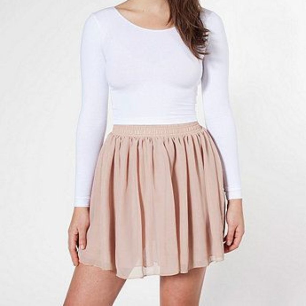 American Apparel Shirred Waist Skirt (NWT)